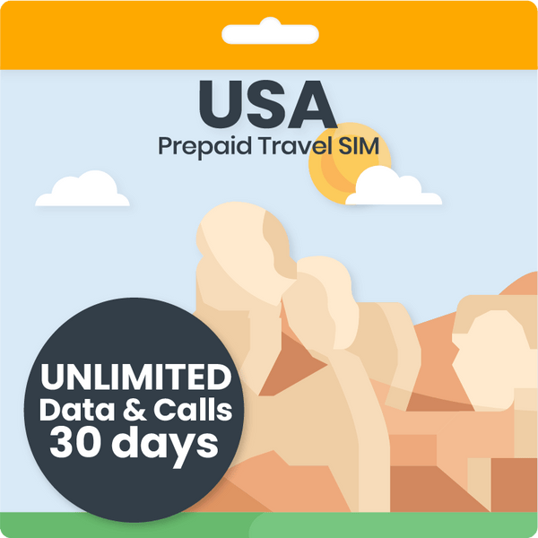 USA T-Mobile Travel SIM Card | Unlimited Data, Calls & Texts | 30 Days