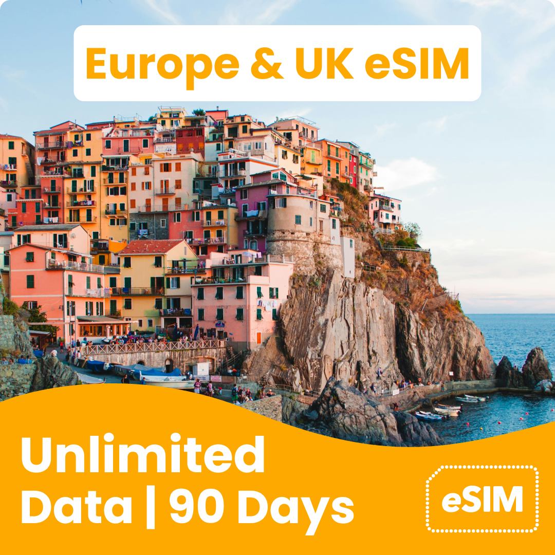 Unlimited Europe & UK eSIM (40 Countries)