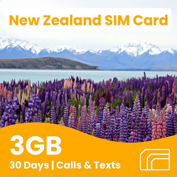 New Zealand Travel SIM Card | 3GB | Small Pack | 30 Days