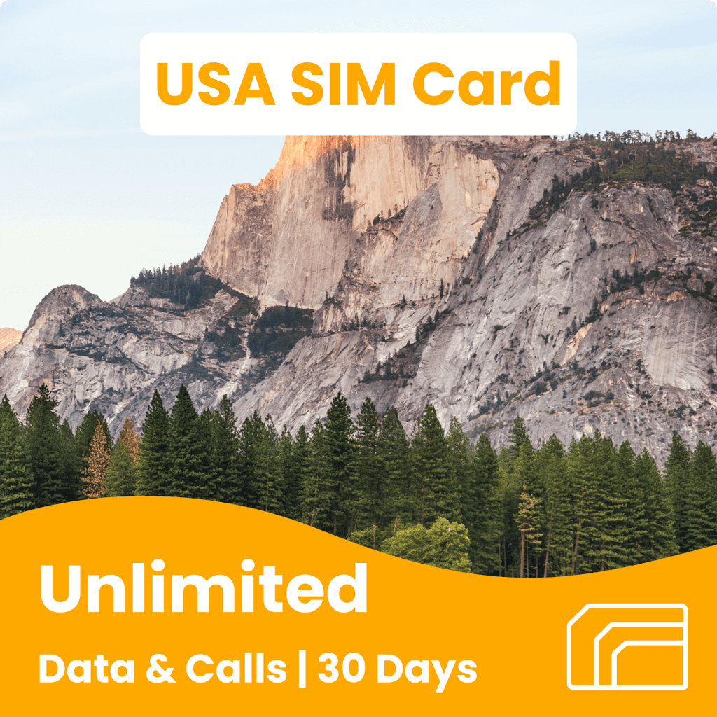USA T Mobile Travel SIM Card  Unlimited Data Calls & Texts