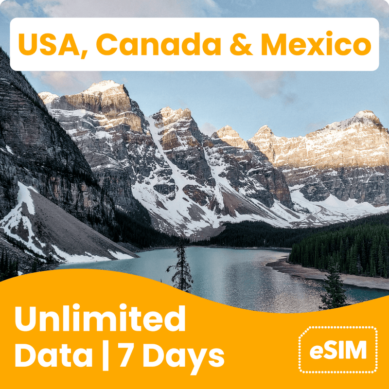 Unlimited USA, Canada & Mexico eSIM