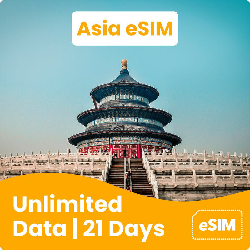 Unlimited Asia eSIM (10 Countries)