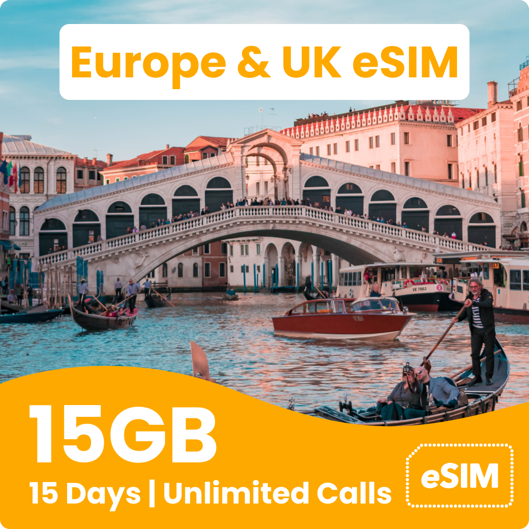 Europe & UK eSIM (50 Countries)