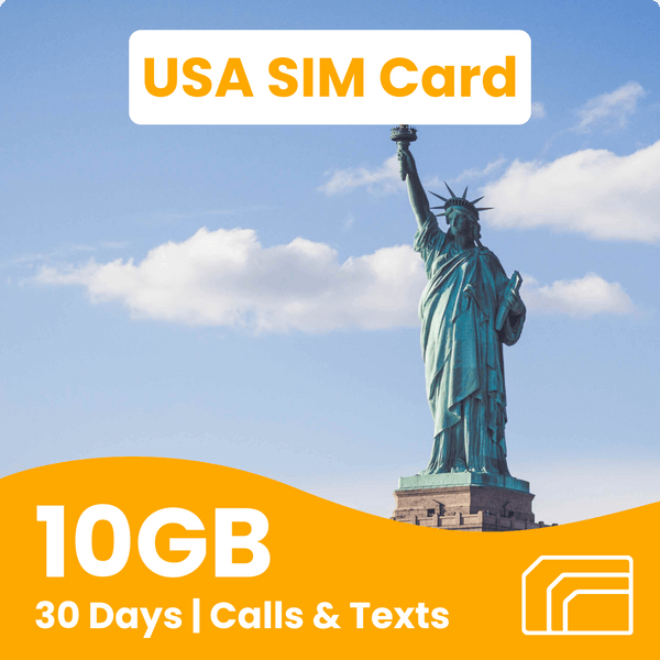 USA Travel SIM Card | 10GB Data | 30 Days