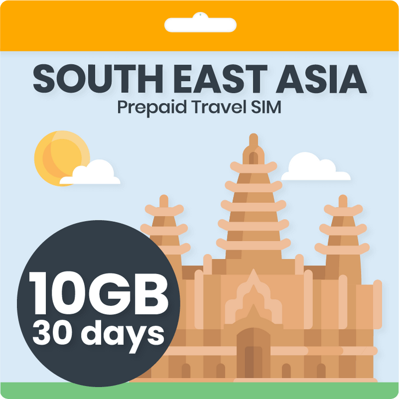 South East Asia SIM Card | 10GB | Data-Only | 30 Days